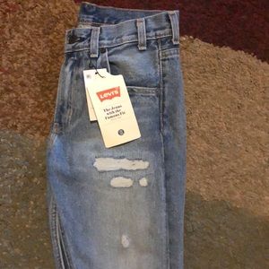 NWT! Levi’s 505c cropped jeans, slim fitting